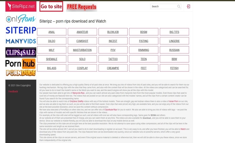 SiteRipz: Affordable Access to Premium Content pornrow