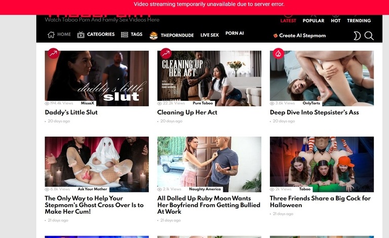 TabooPorn Review 2025: Hundreds of Full-Length Forbidden Videos to Explore pornrow